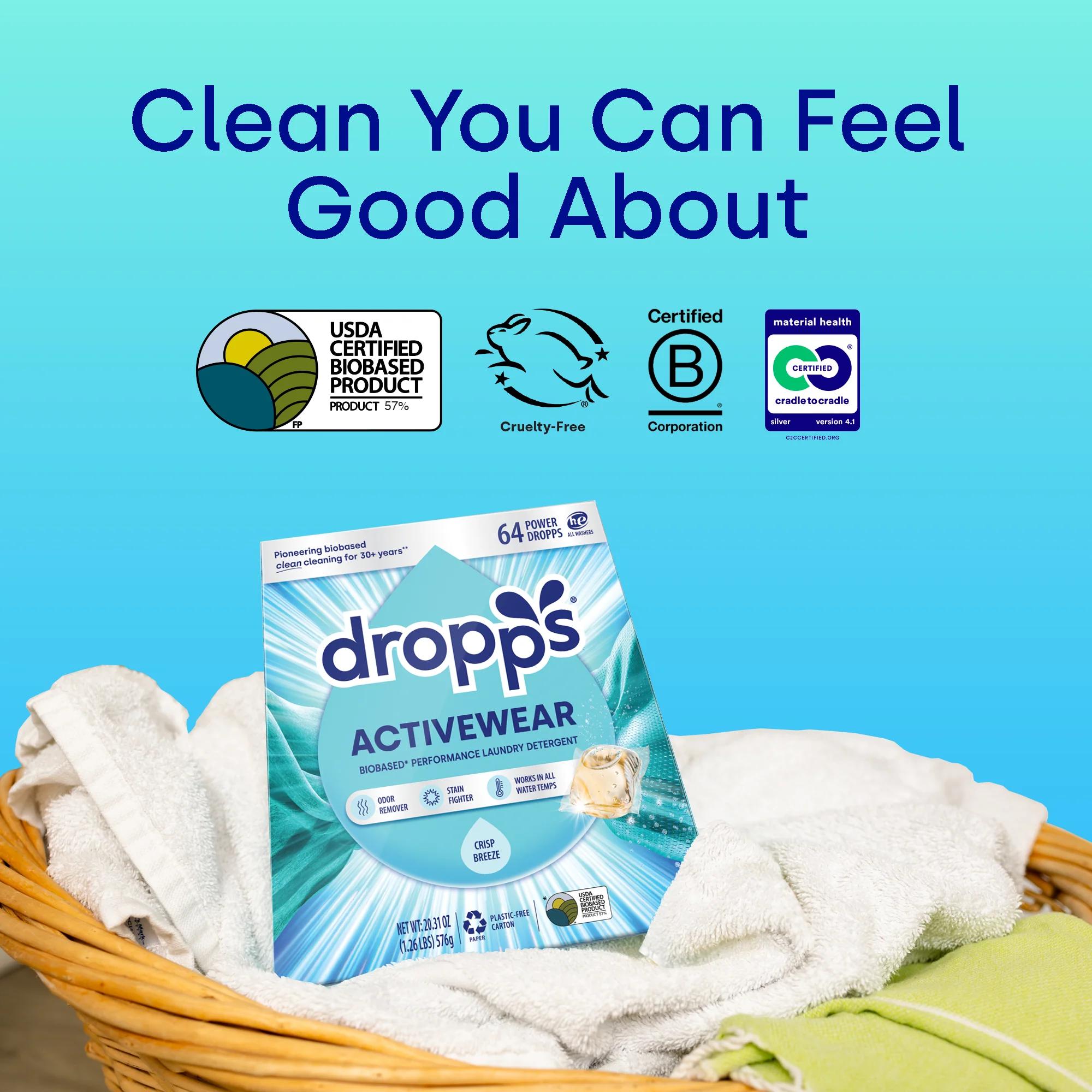 Activewear Laundry Detergent Pods, Crisp Breeze - Image 4