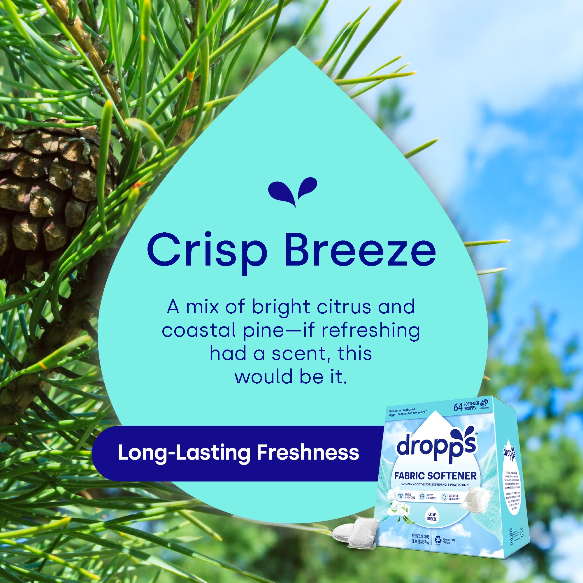 Fabric Softener Pods, Crisp Breeze - Image 3