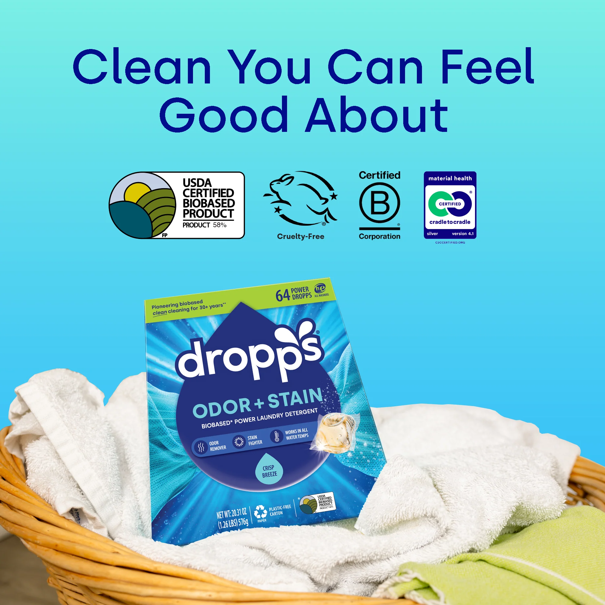 Odor & Stain Laundry Detergent Pods, Crisp Breeze - Image 4