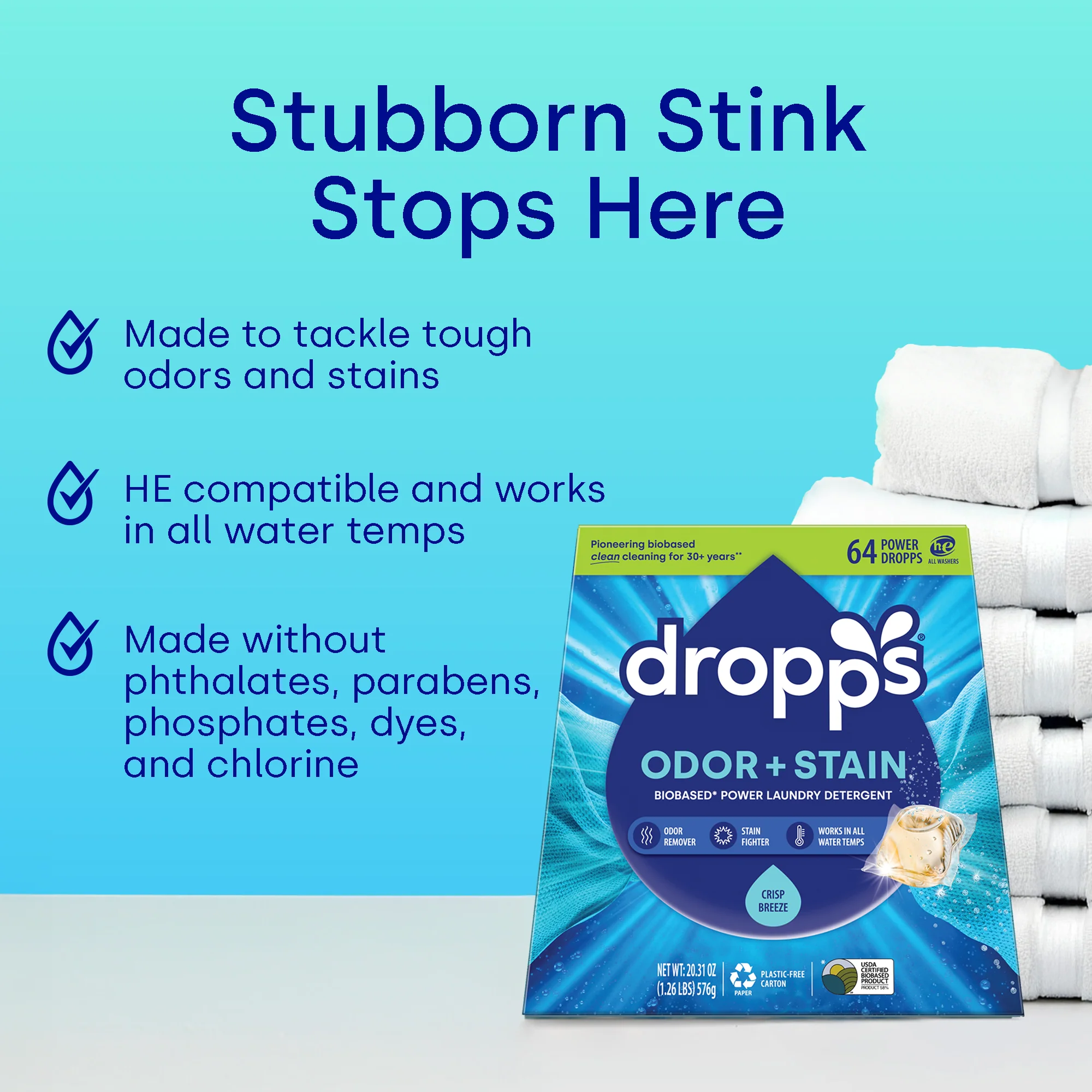 Odor & Stain Laundry Detergent Pods, Crisp Breeze - Image 6