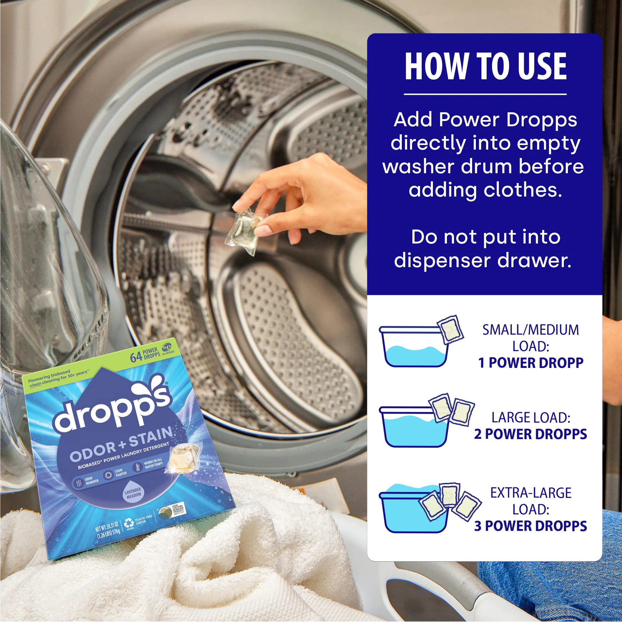 Odor & Stain Laundry Detergent Pods, Lavender Meadow - Image 8
