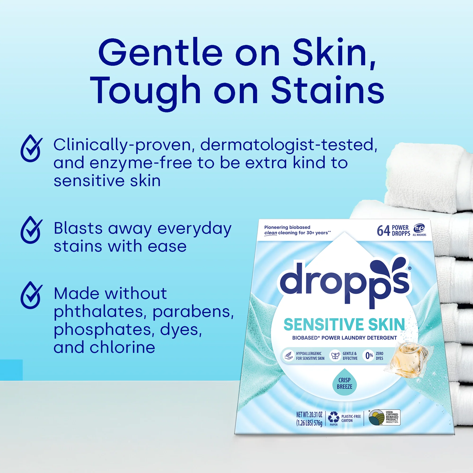 Sensitive Skin Laundry Detergent Pods, Crisp Breeze - Image 6