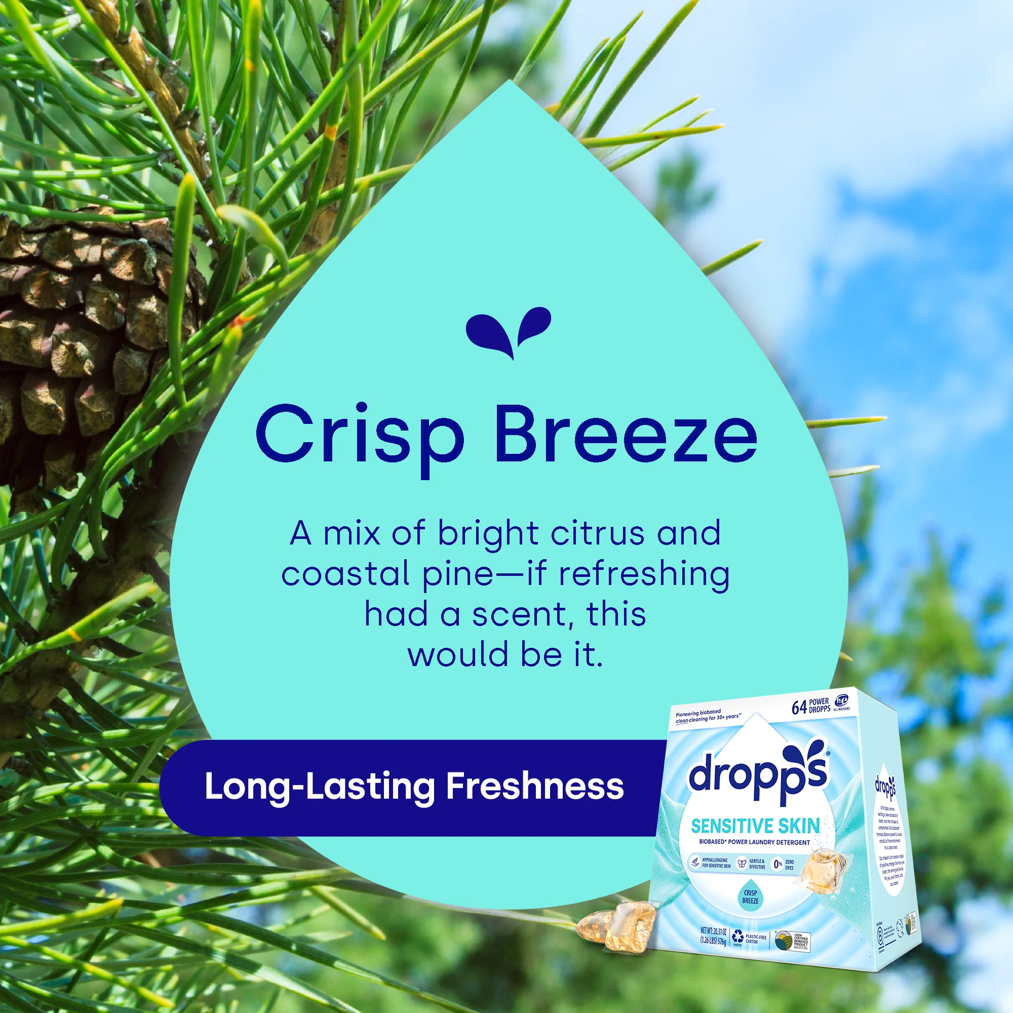 Sensitive Skin Laundry Detergent Pods, Crisp Breeze - Image 7