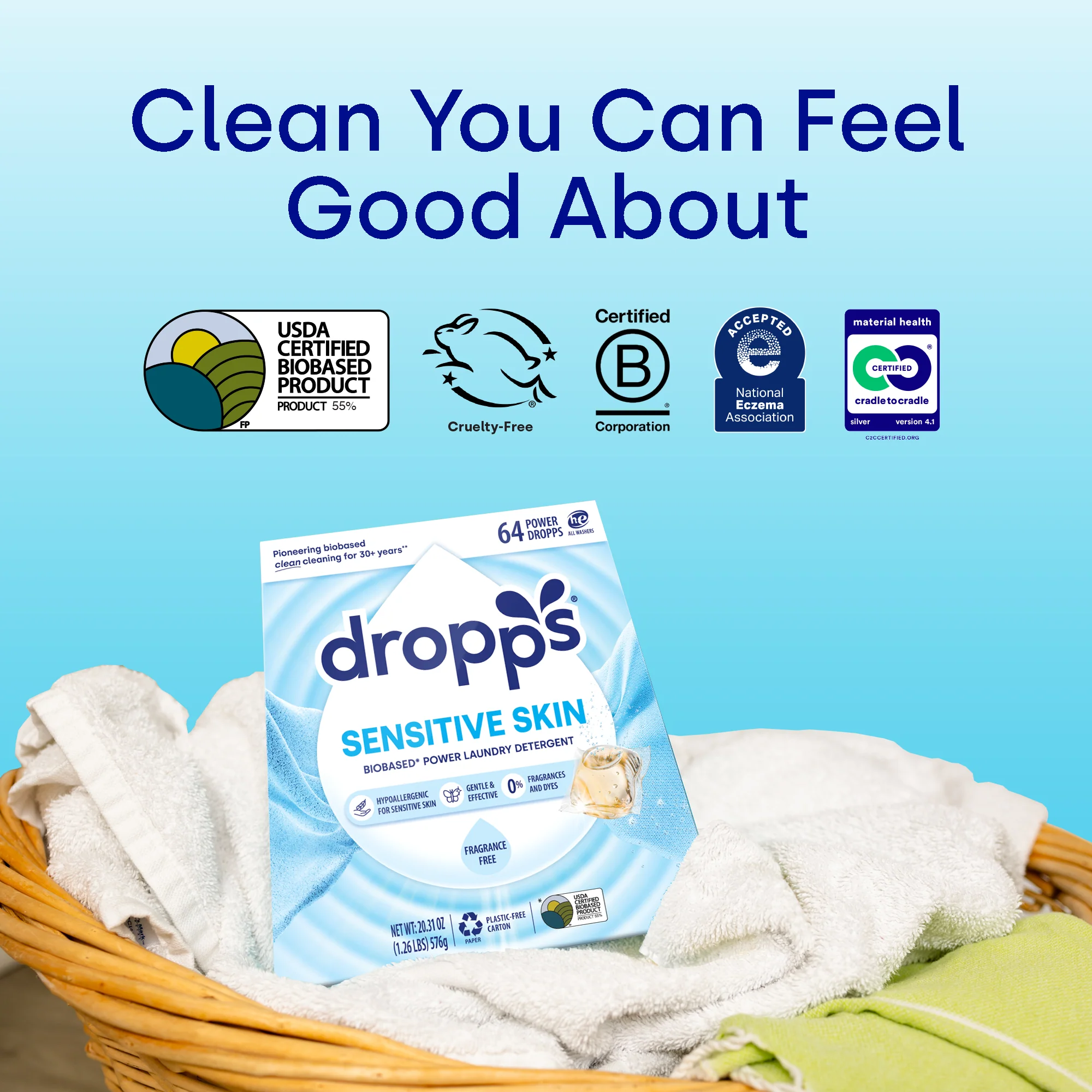 Sensitive Skin Laundry Detergent Pods, Unscented - Image 4
