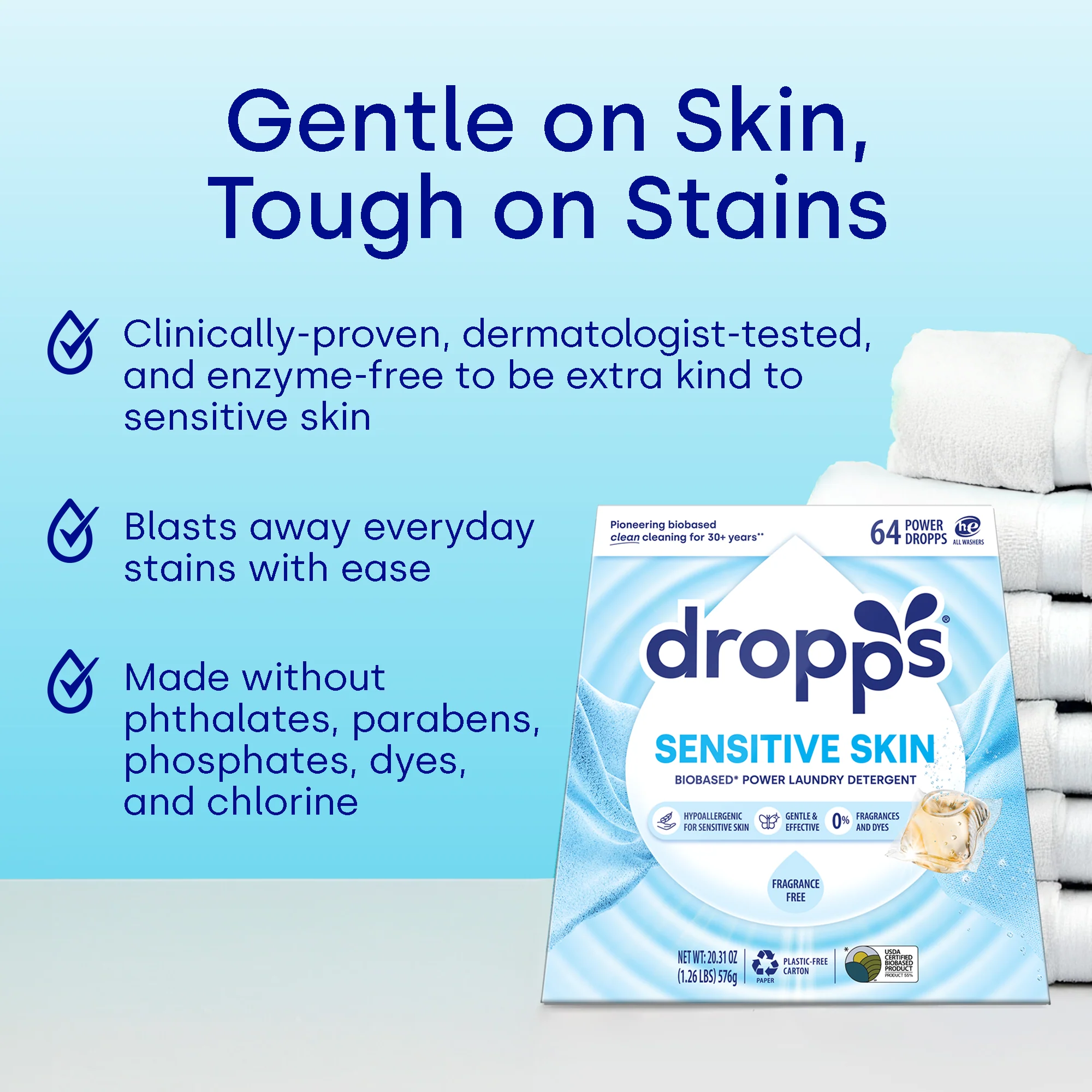 Sensitive Skin Laundry Detergent Pods, Unscented - Image 6